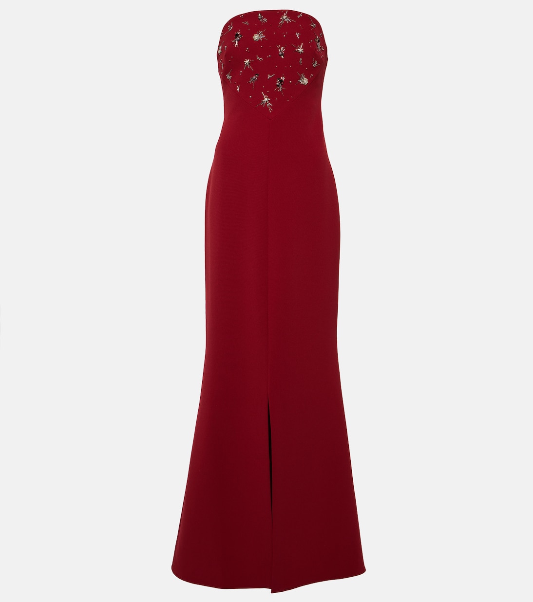 Makkari embellished strapless crêpe gown | Safiyaa