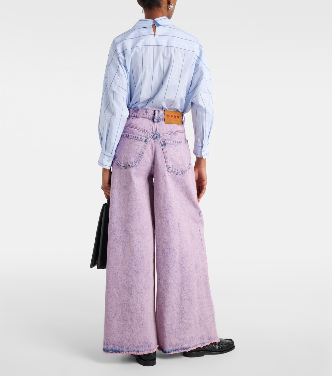 Jeans a vita alta e gamba larga | Marni