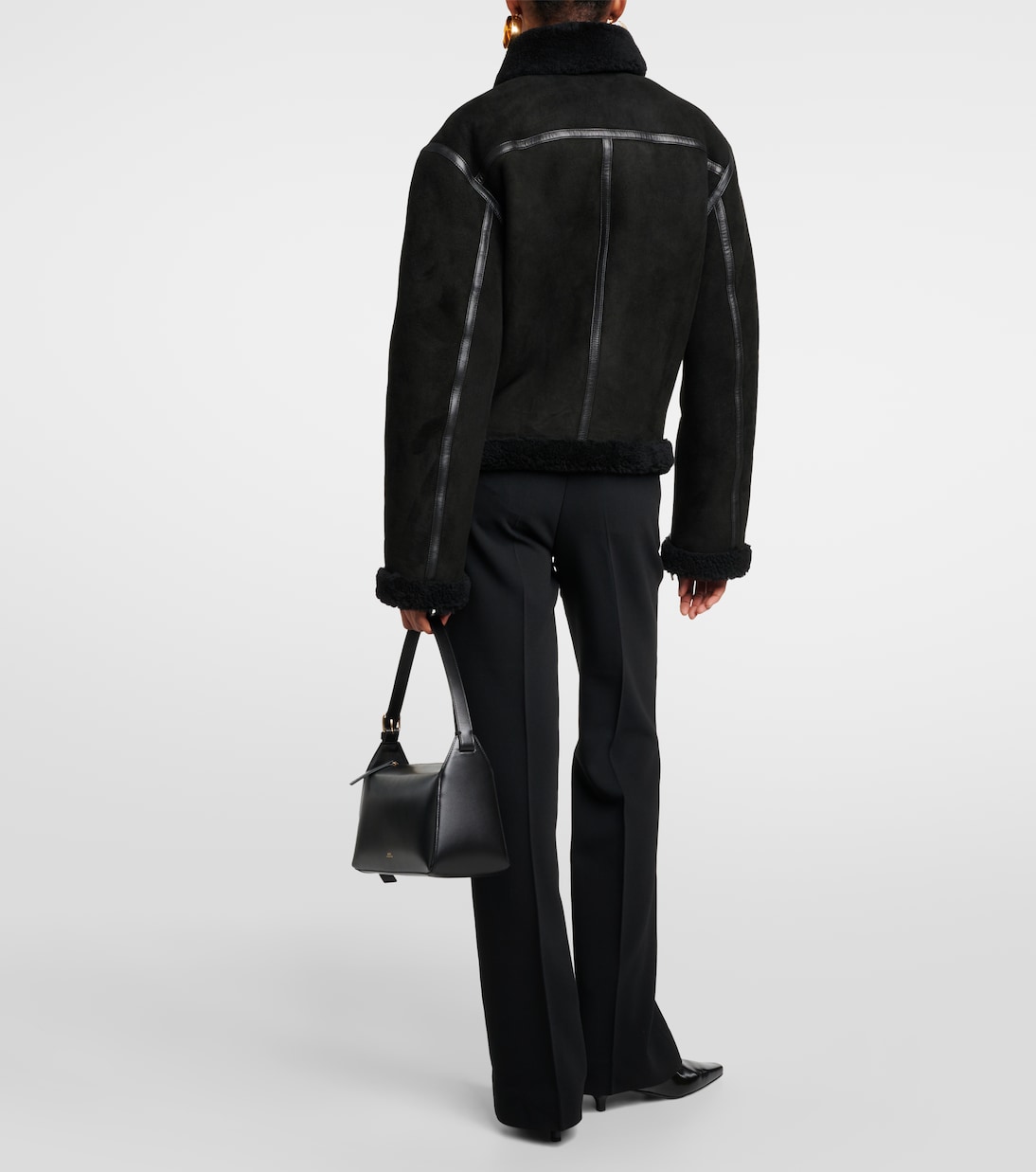 Shearling and suede jacket  | Toteme