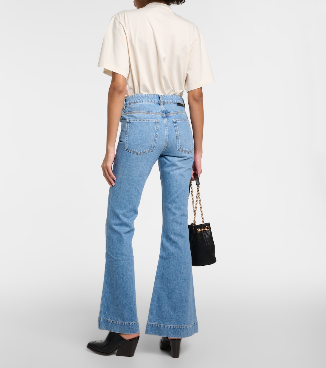 Jean flare à taille haute | Stella McCartney