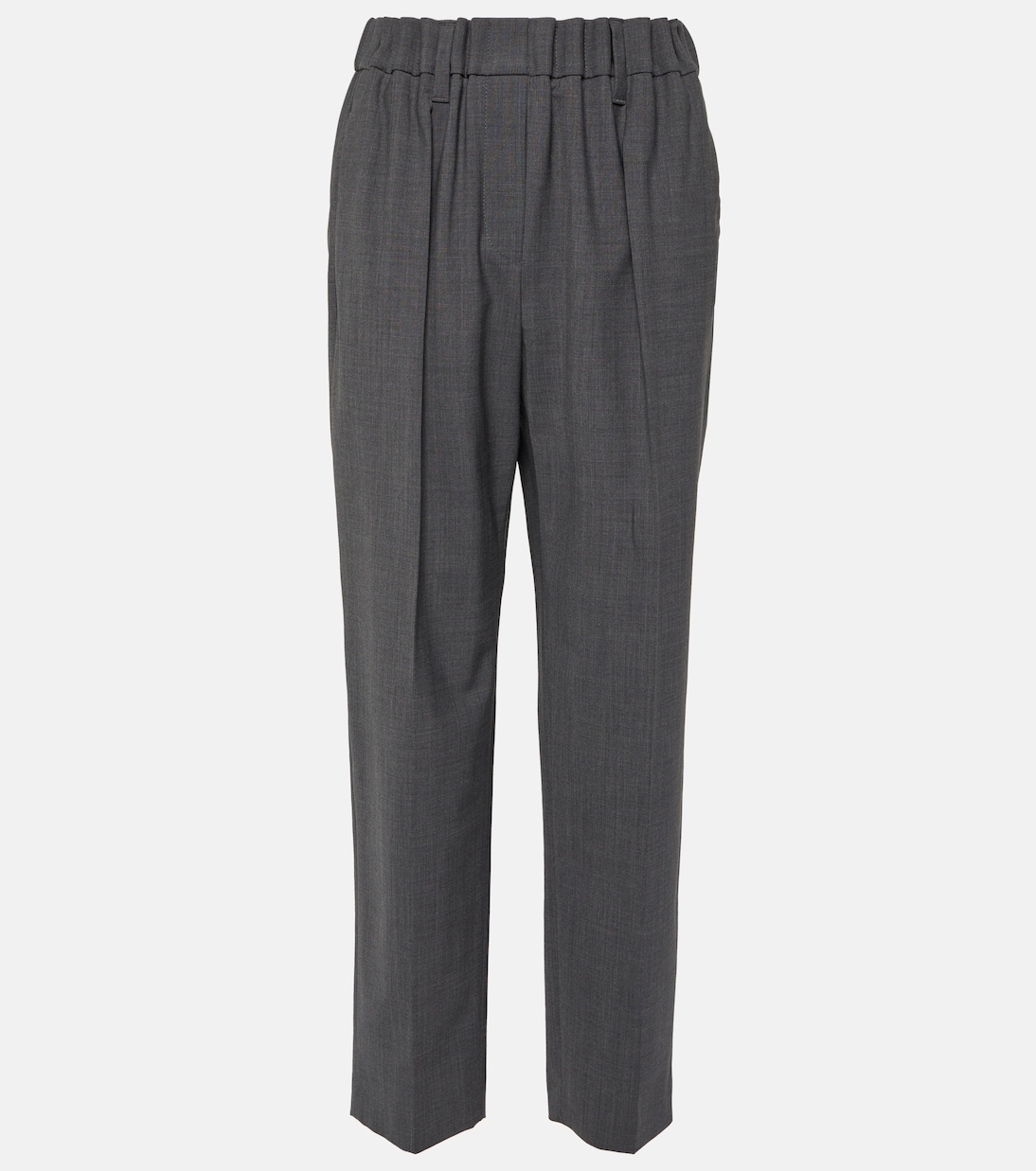 Pantaloni regular in misto lana | Brunello Cucinelli