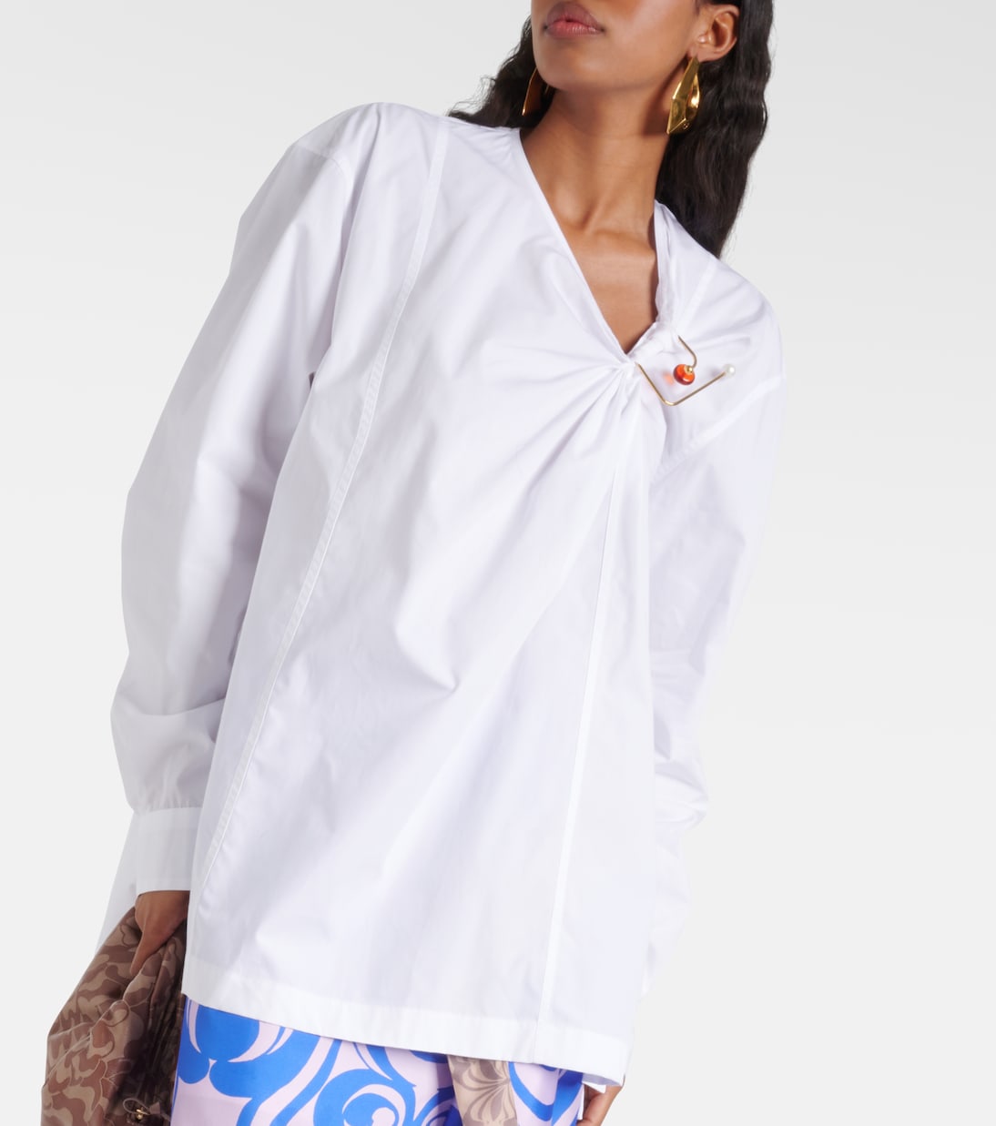 Embellished cotton poplin blouse | Dries Van Noten