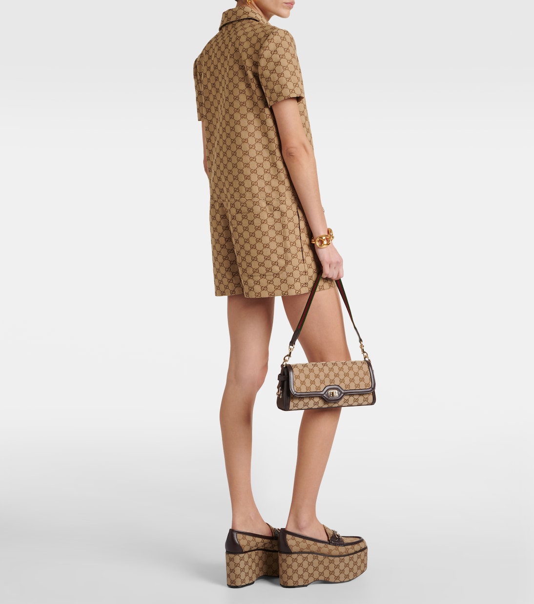 Mono en lona GG de algodón | Gucci