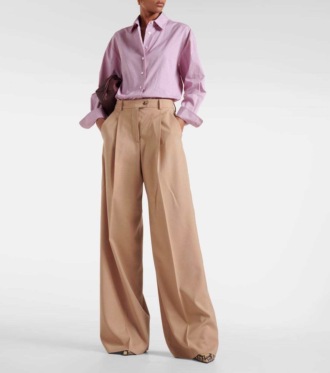 Weite Hose aus Wolle | Sportmax
