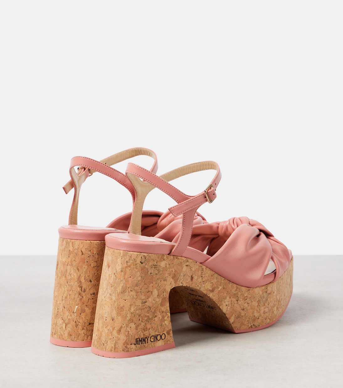 Heloise 95 leather platform sandals | Jimmy Choo