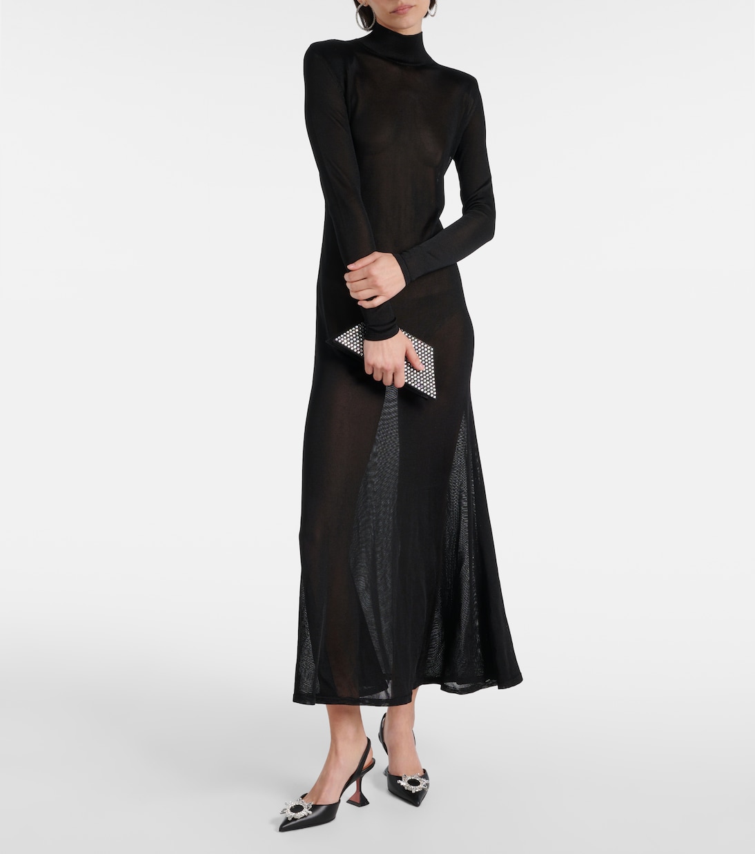 Escarpins Begum 70 en cuir | Amina Muaddi