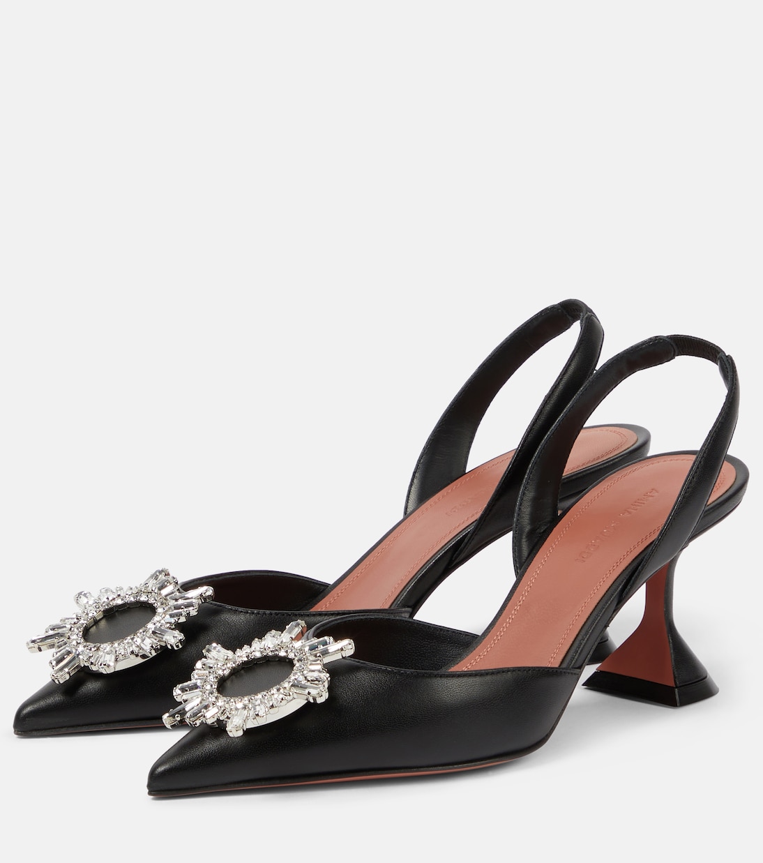 Escarpins Begum 70 en cuir | Amina Muaddi
