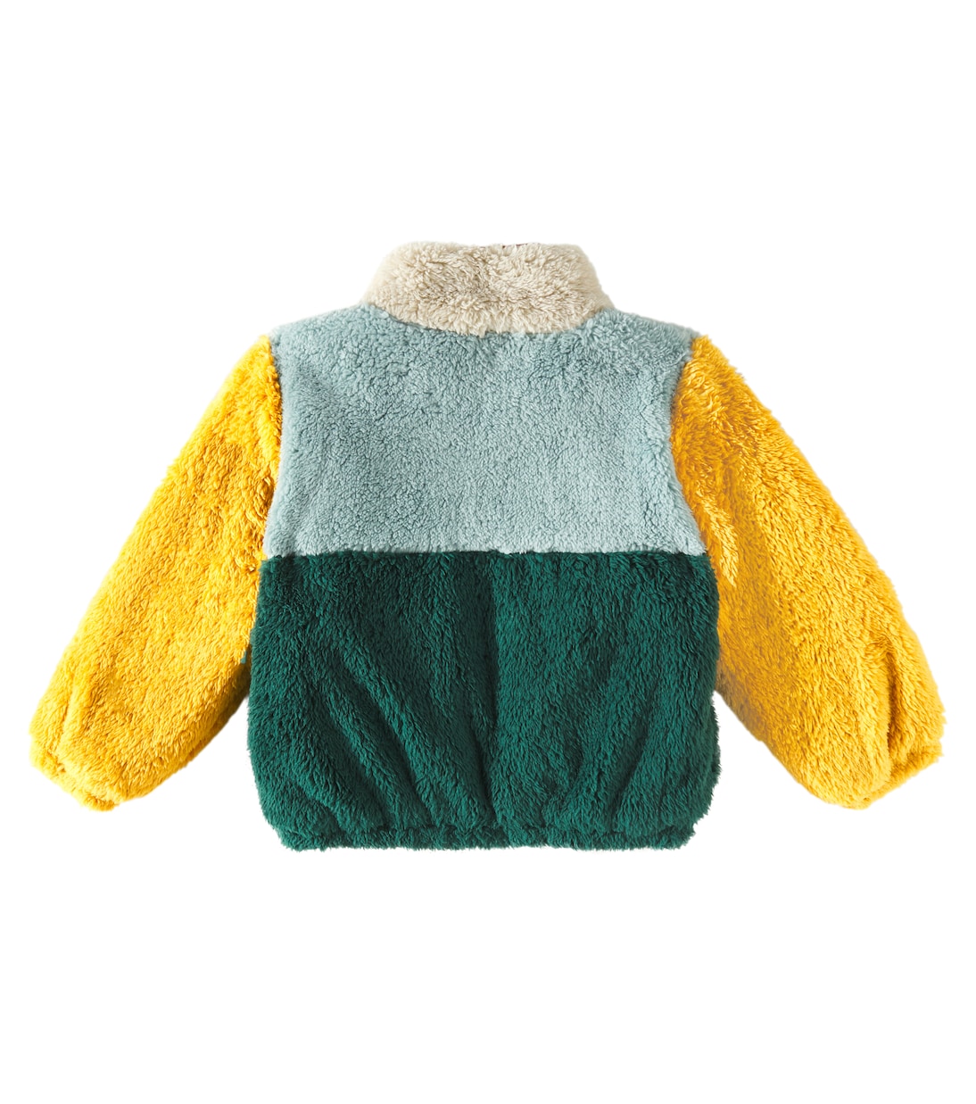 Colorblock fleece jacket | Tinycottons