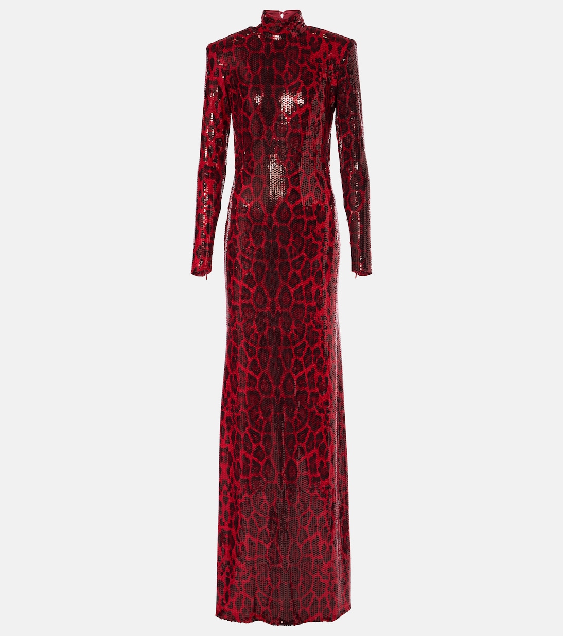 Sequined leopard-print open-back gown | The New Arrivals Ilkyaz Ozel