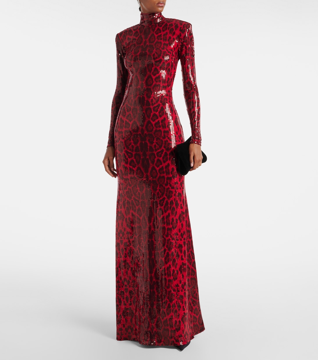 Sequined leopard-print open-back gown | The New Arrivals Ilkyaz Ozel