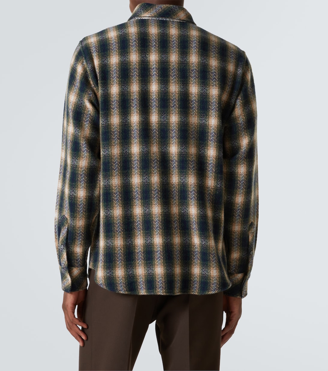 Camicia in tartan di cashmere | God's True Cashmere