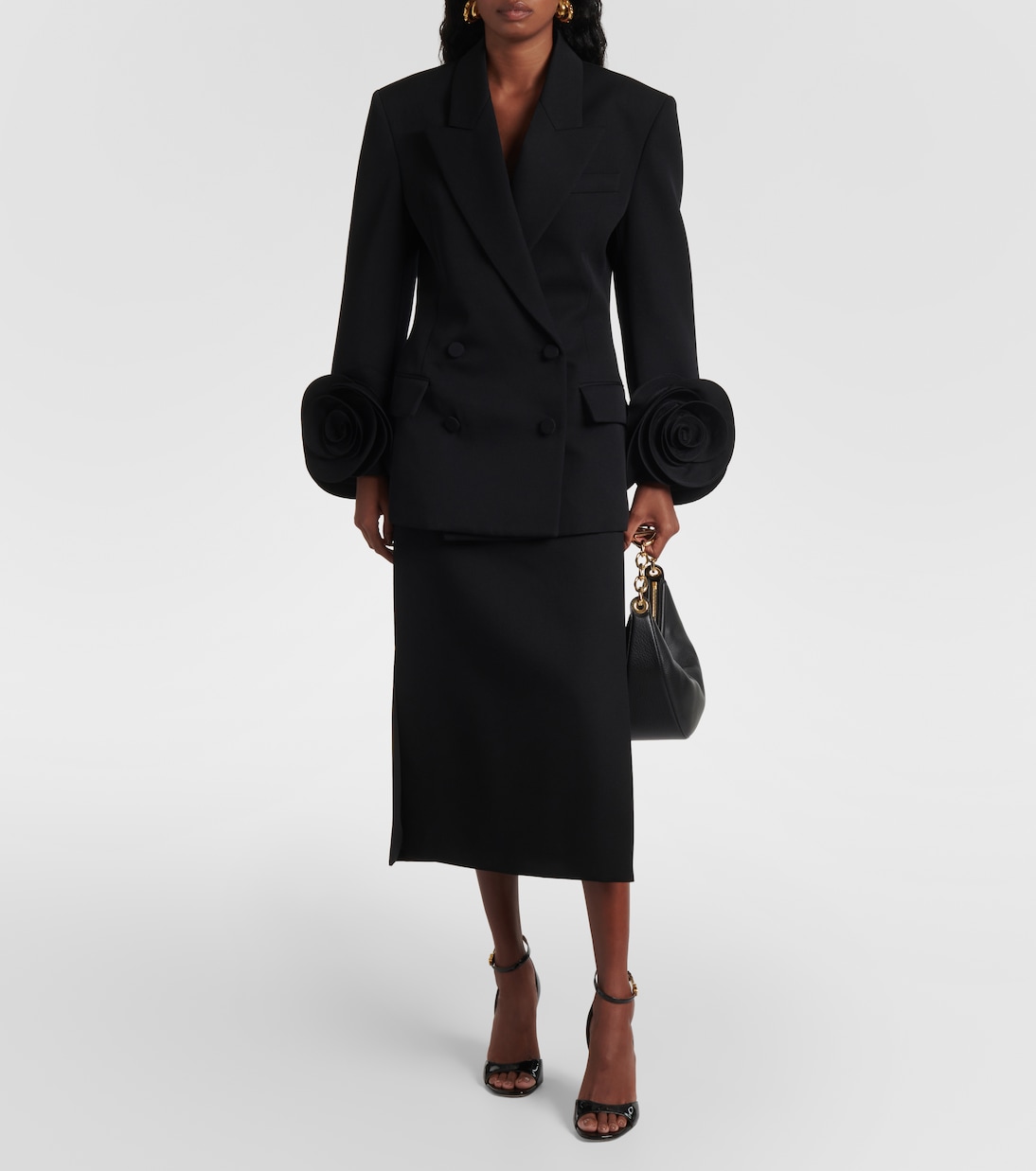 Jupe crayon en laine vierge | Valentino