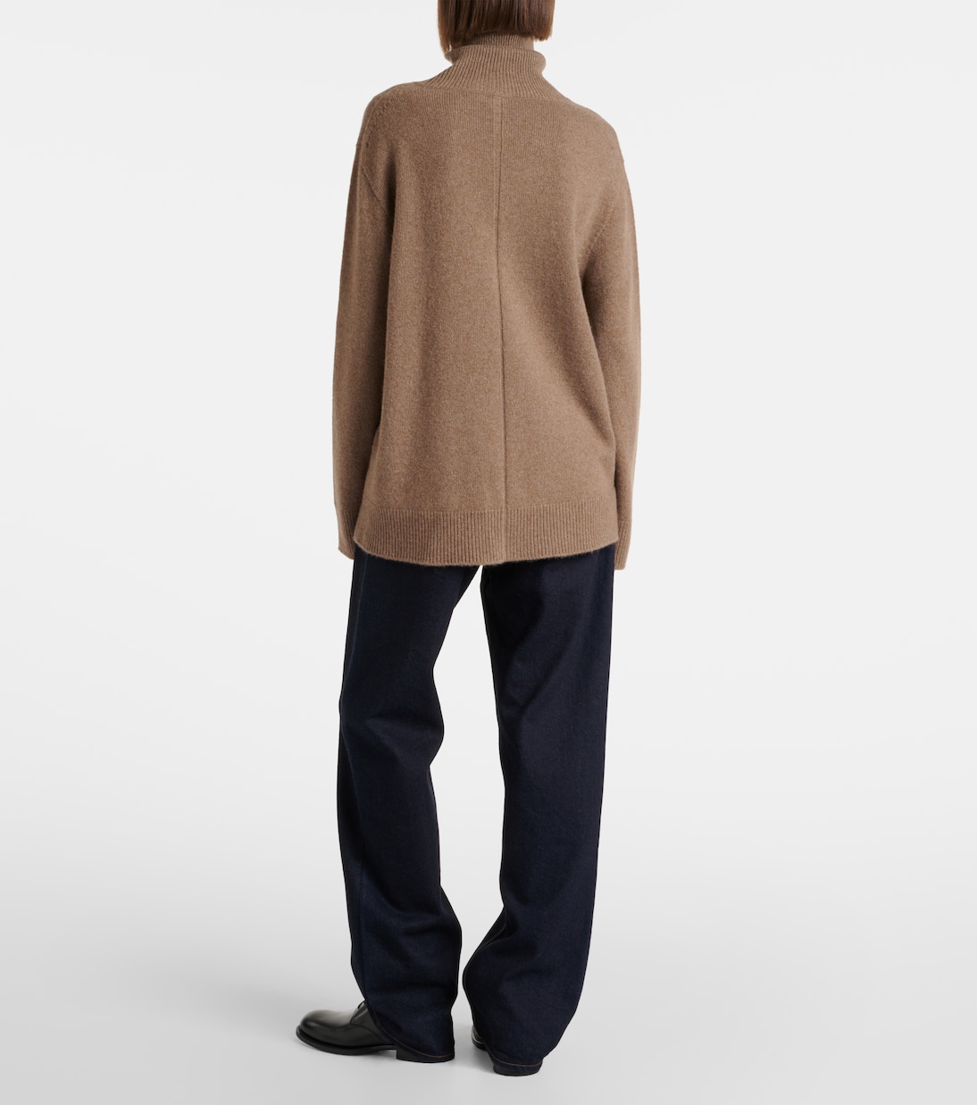 Jersey de Cachemir con Cuello Alto Row Hepny para Jóvenes Modernos