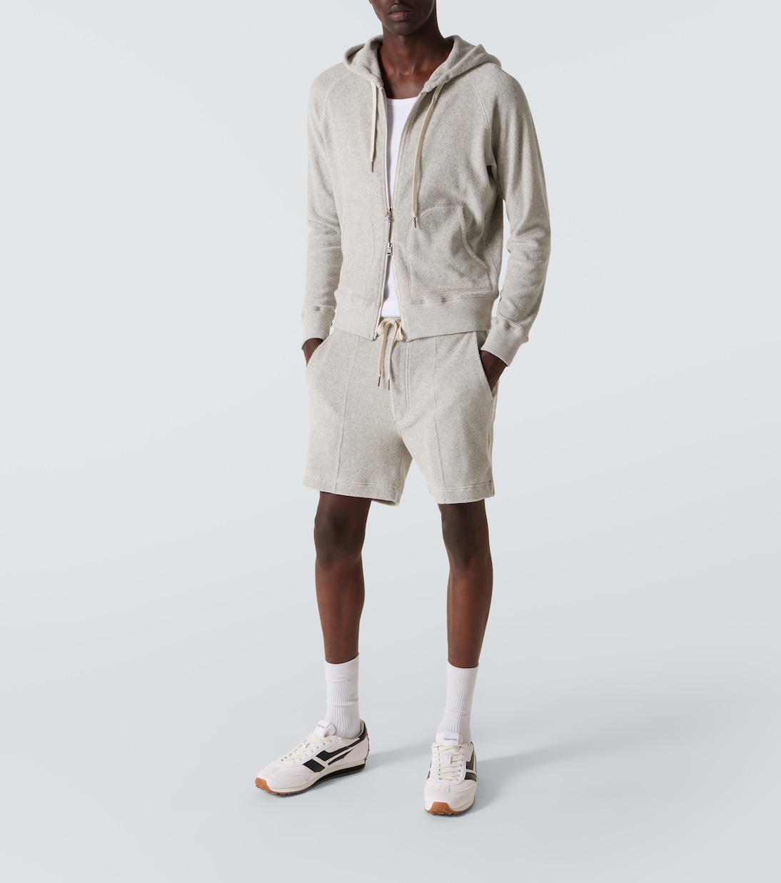 Sudadera con capucha en mezcla de algodón | Tom Ford