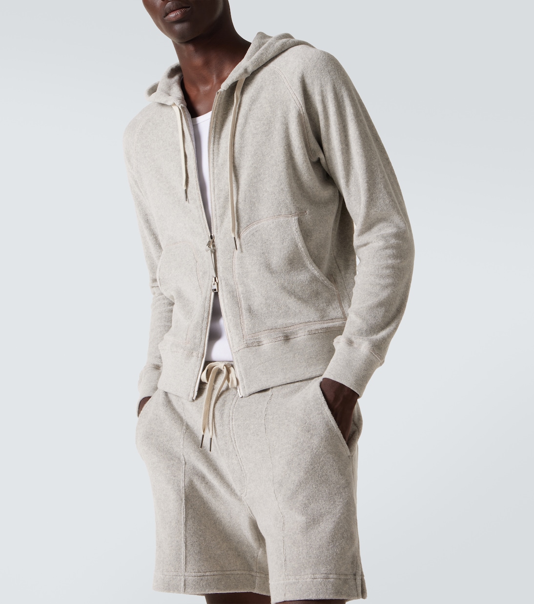 Sudadera con capucha en mezcla de algodón | Tom Ford