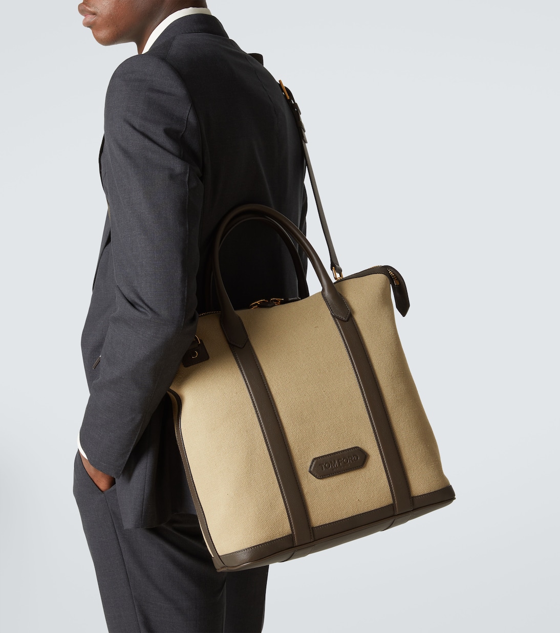 Buckley East West canvas tote bag | Tom Ford