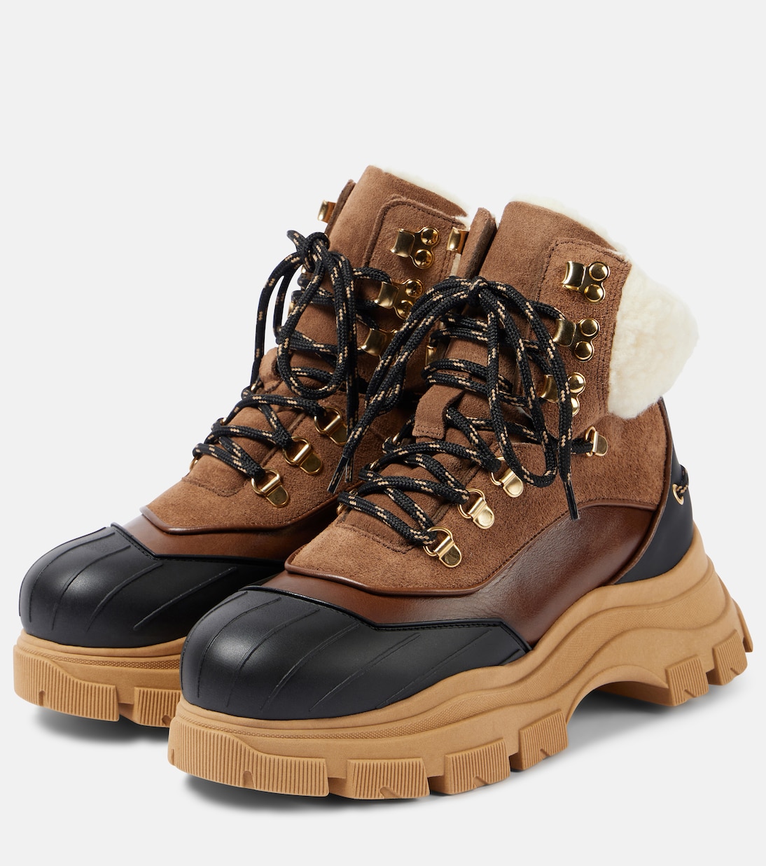 Stivaletti stringati Sporty Shearling | Dorothee Schumacher