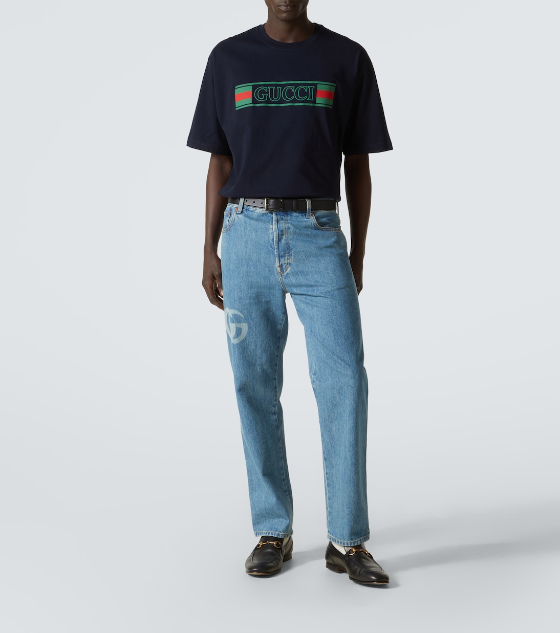 Camiseta de jersey de algodón con logo | Gucci