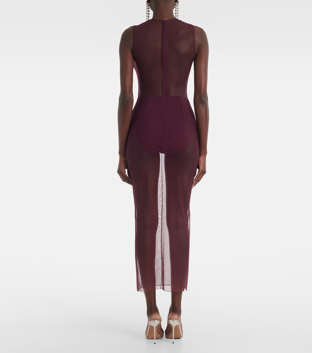 Abito midi in mesh | Alex Perry