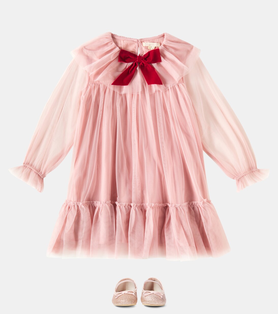 Bow-detail tulle dress | Konges Sløjd