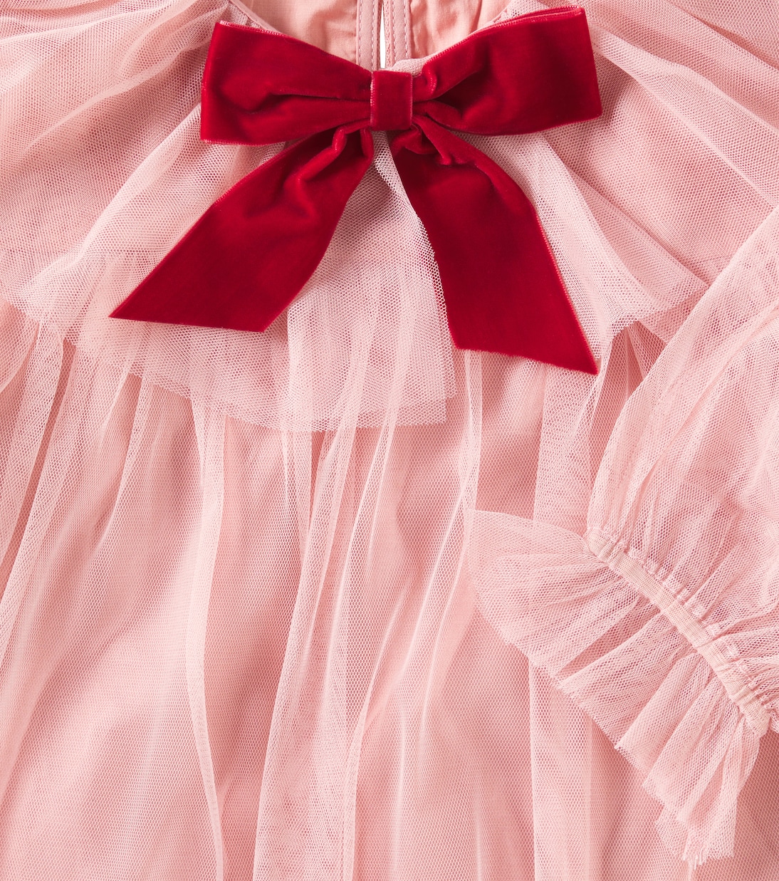 Bow-detail tulle dress | Konges Sløjd