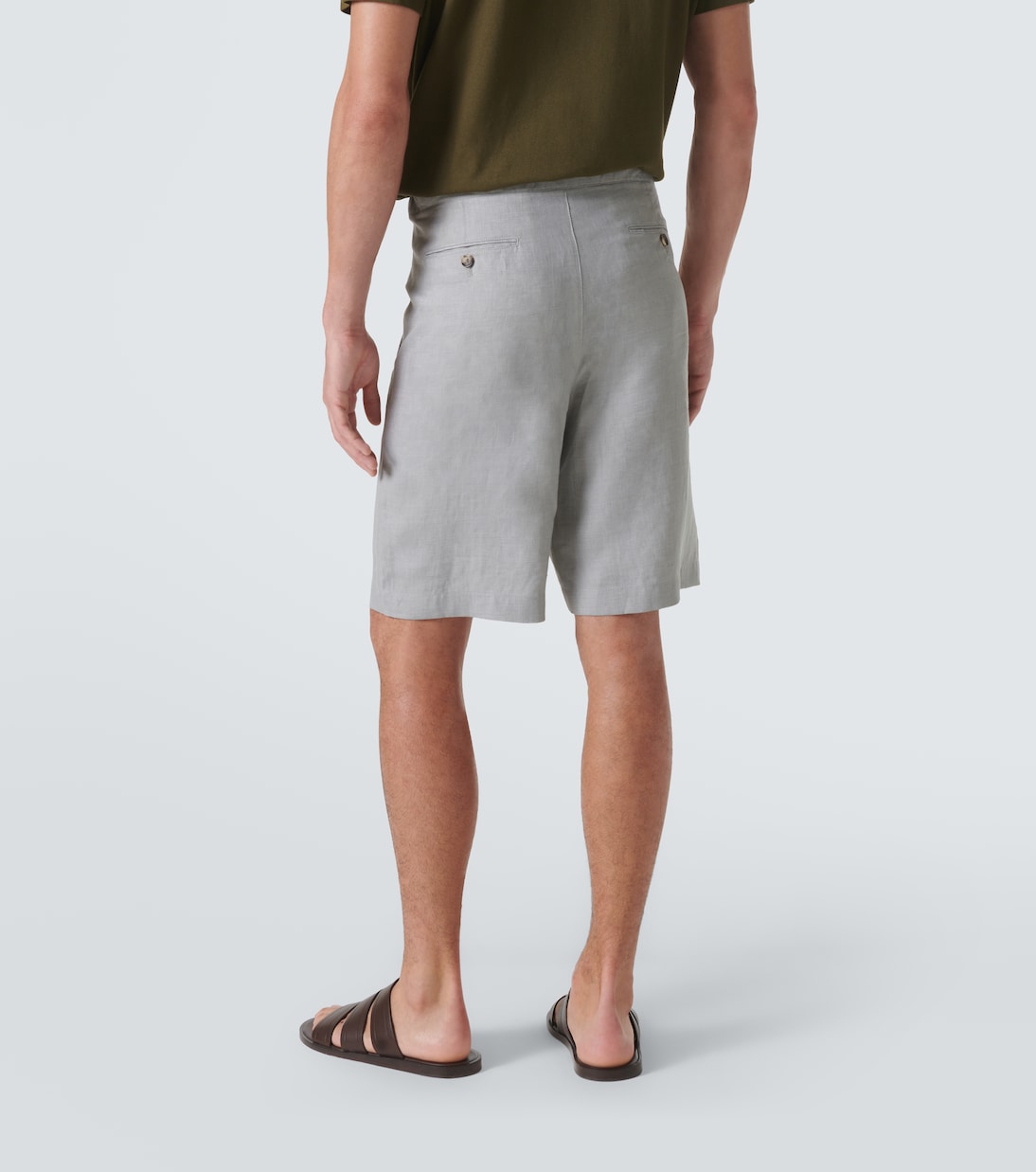 Bermuda-Shorts Nolan aus Flachs | Loro Piana