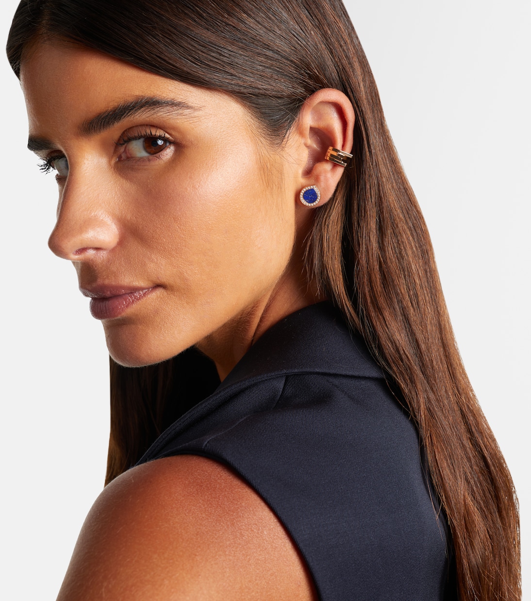 Boucles d'oreilles Antifer en or 18 ct, lapis-lazuli et diamants | Repossi