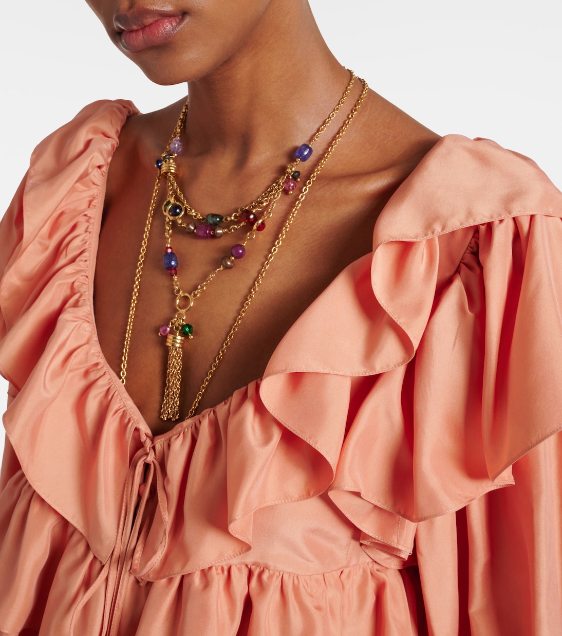 Blusa in seta con volant | Chloé
