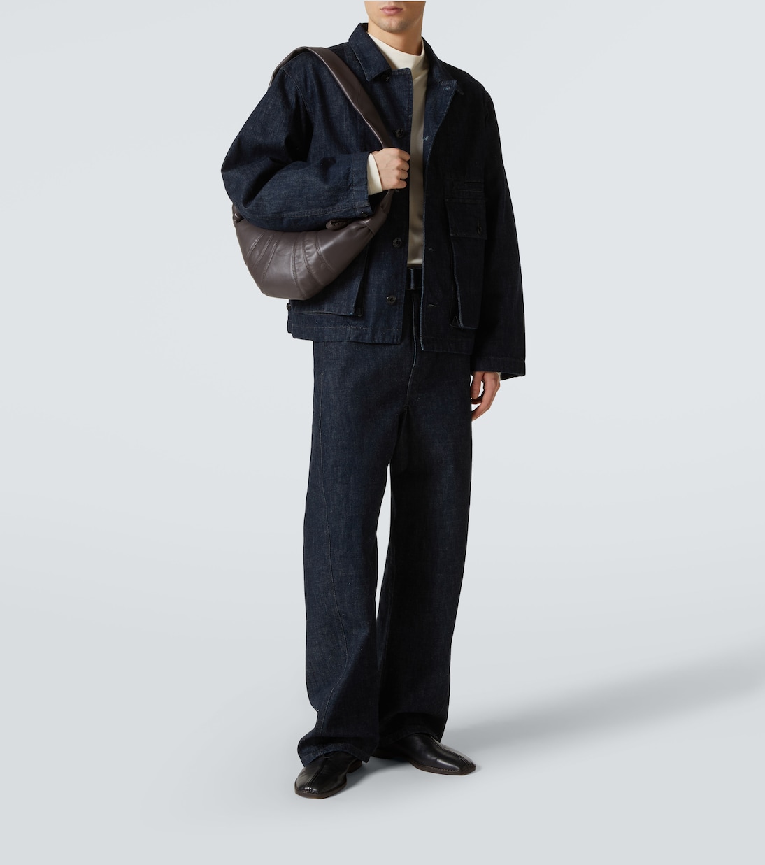 Borsa a spalla Croissant Small in pelle | Lemaire