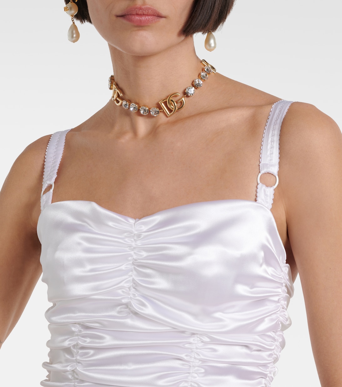 Abito corto in raso  | Dolce&Gabbana