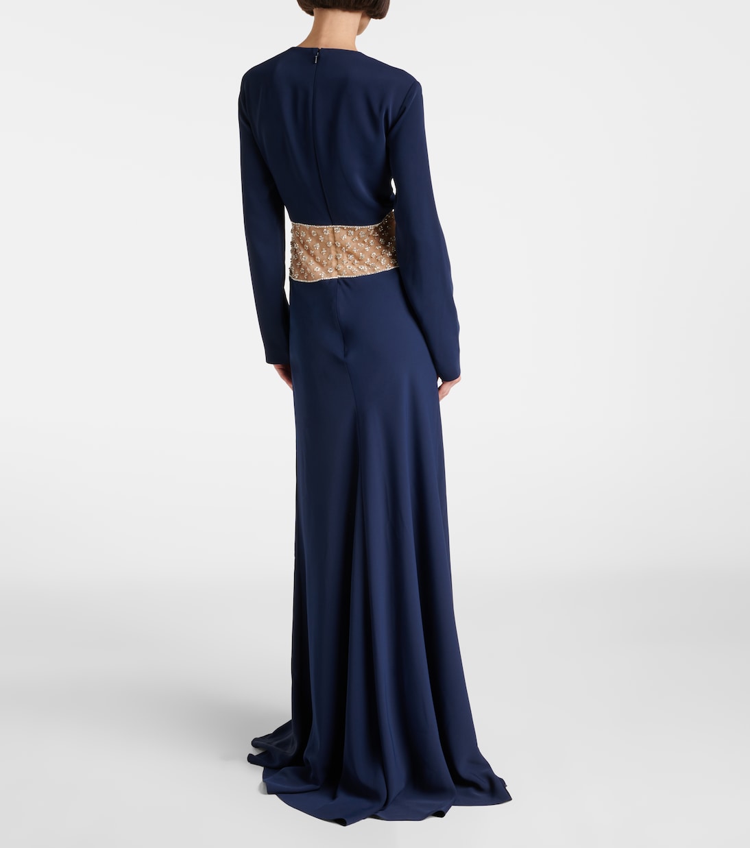 Abito lungo in tulle con cut-out | Costarellos