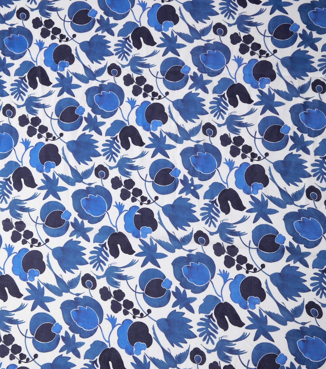 Wildbird Blu Medium linen tablecloth | La DoubleJ