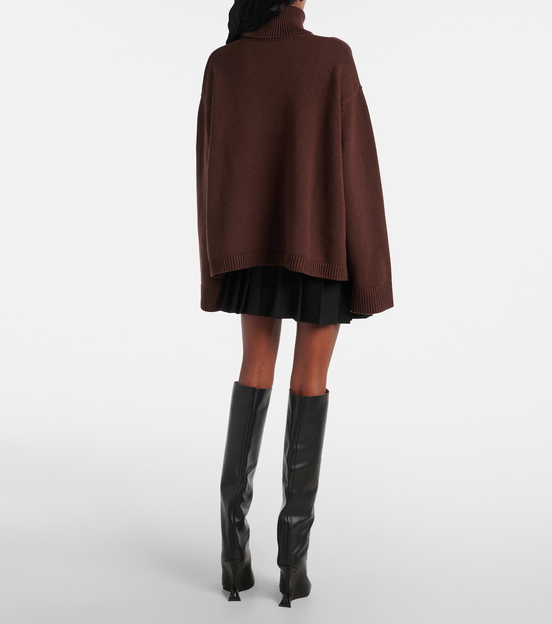Rhea wool and cotton turtleneck sweater | The Frankie Shop