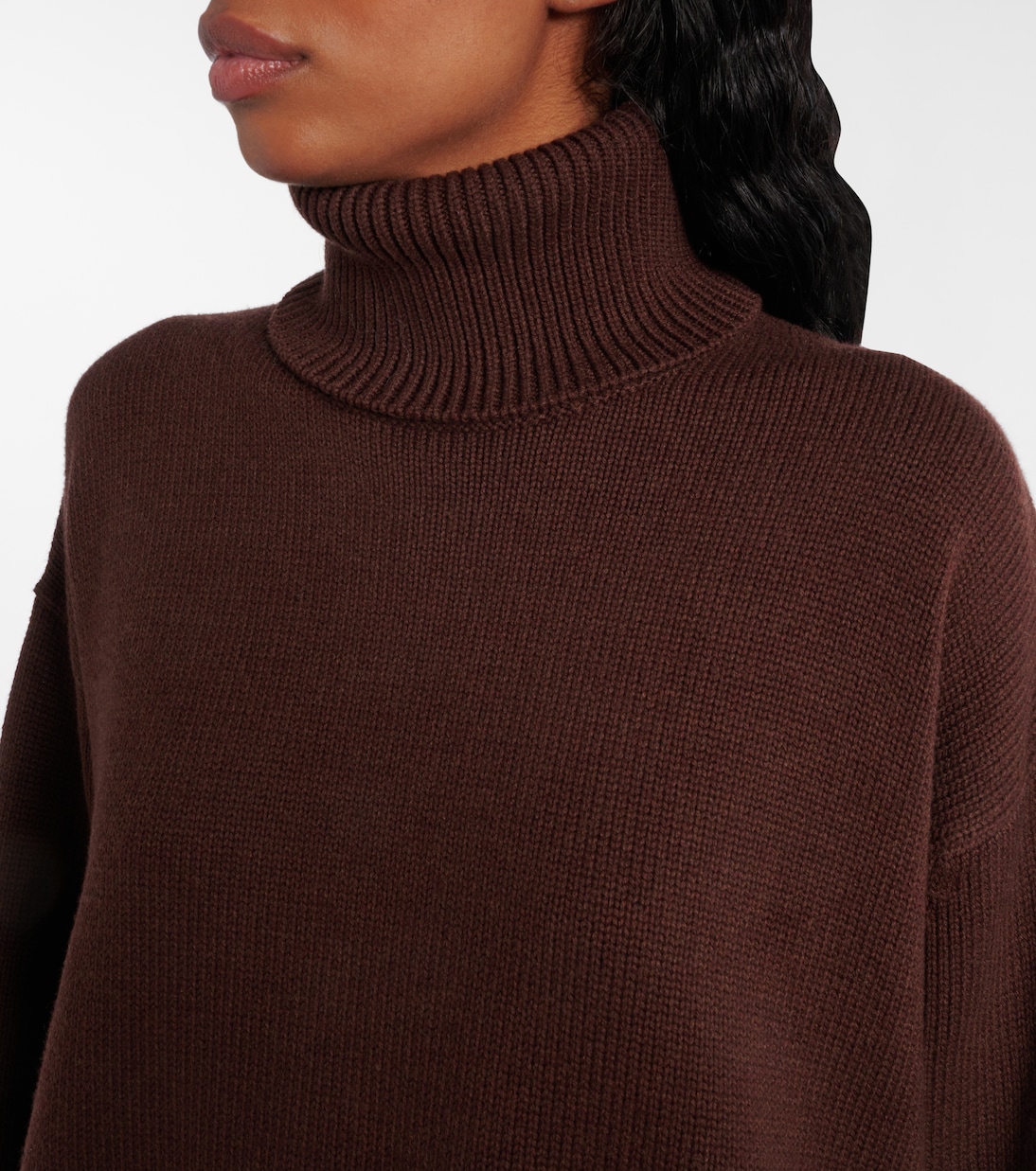 Rhea wool and cotton turtleneck sweater | The Frankie Shop