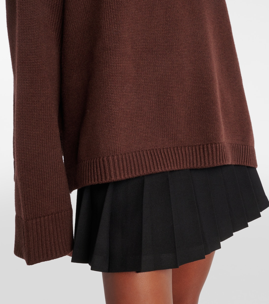 Rhea wool and cotton turtleneck sweater | The Frankie Shop