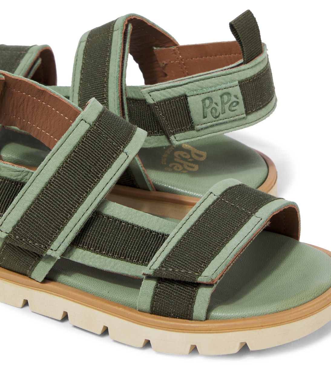 Suede-trimmed sandals | PèPè