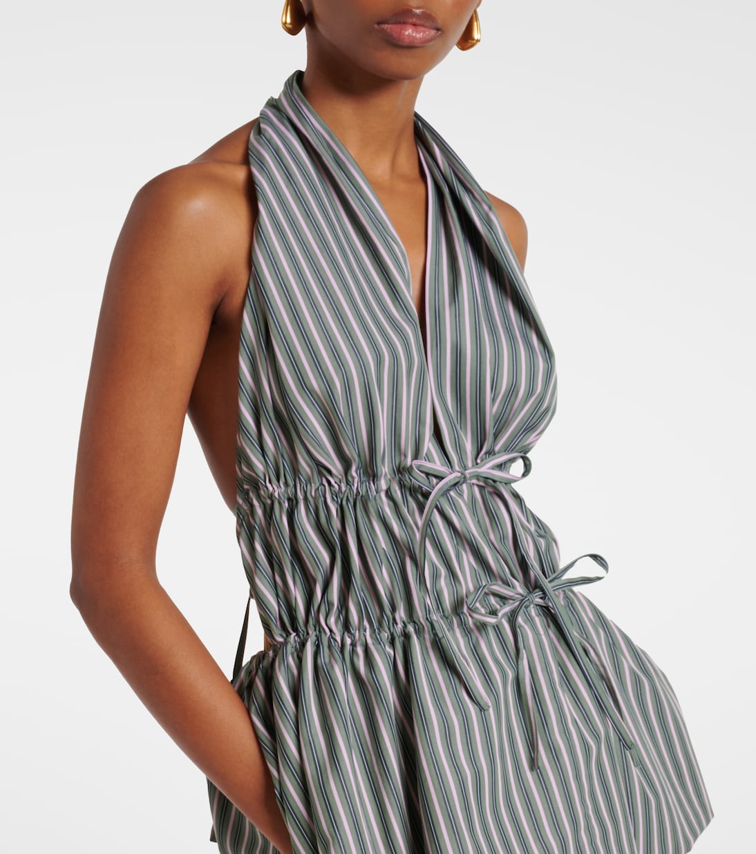 Top in cotone con scollo all’americana | Dries Van Noten