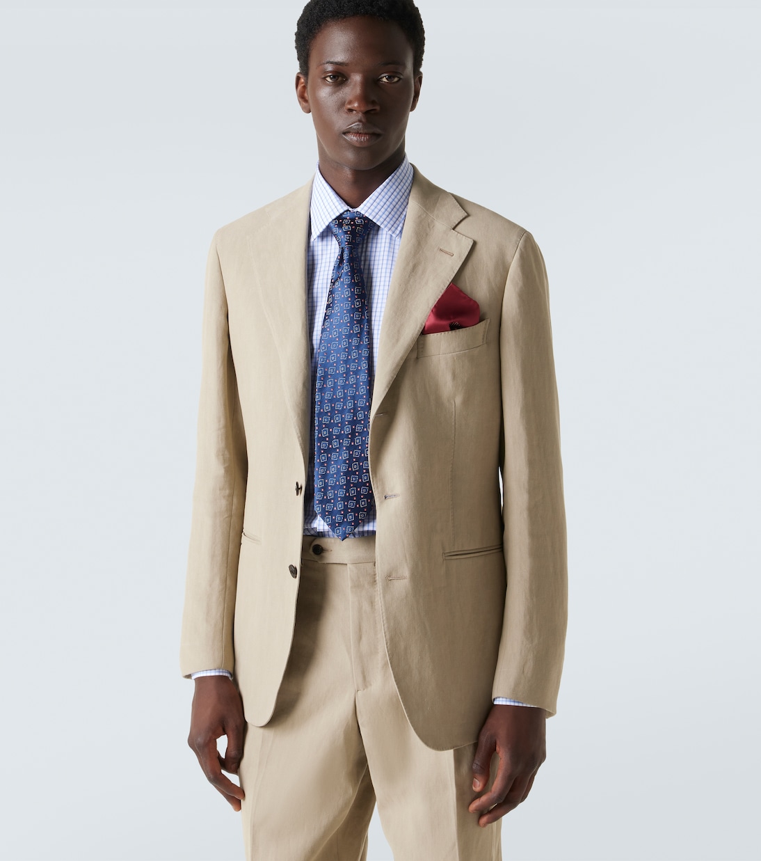 Jacquard silk tie | Charvet