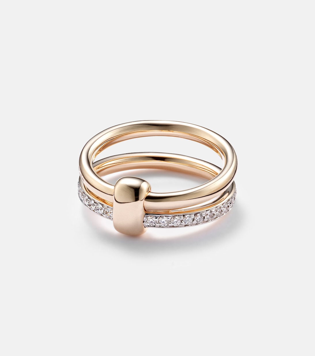 Bague Pomellato Together en or rose 18 ct et diamants | Pomellato