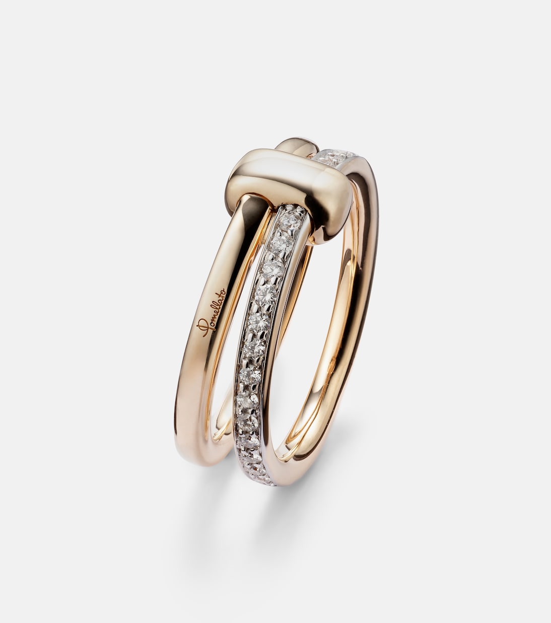 Bague Pomellato Together en or rose 18 ct et diamants | Pomellato