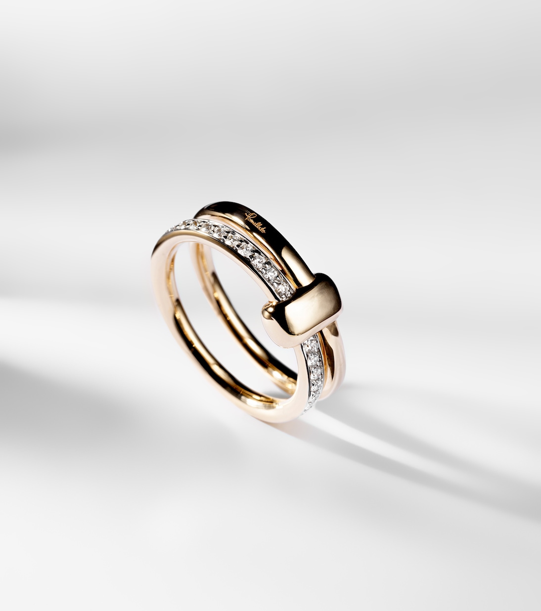Bague Pomellato Together en or rose 18 ct et diamants | Pomellato