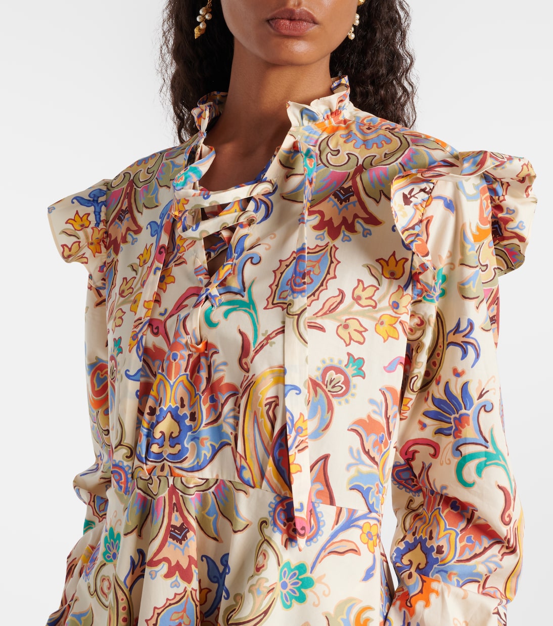 Robe midi imprimée en coton | Etro