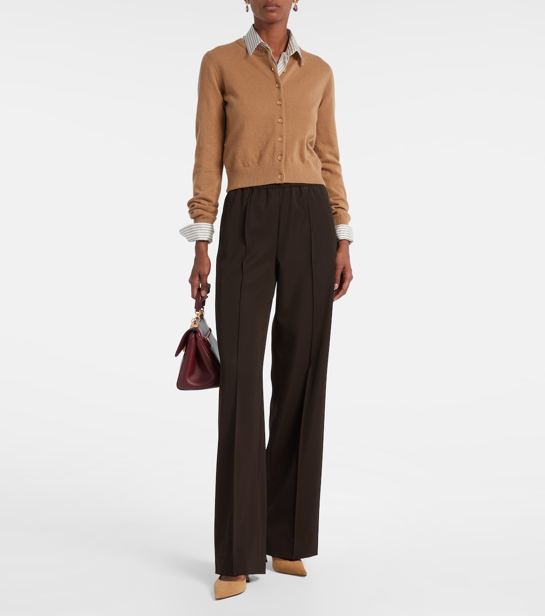 Pantaloni in lana vergine a gamba larga | Dolce&Gabbana