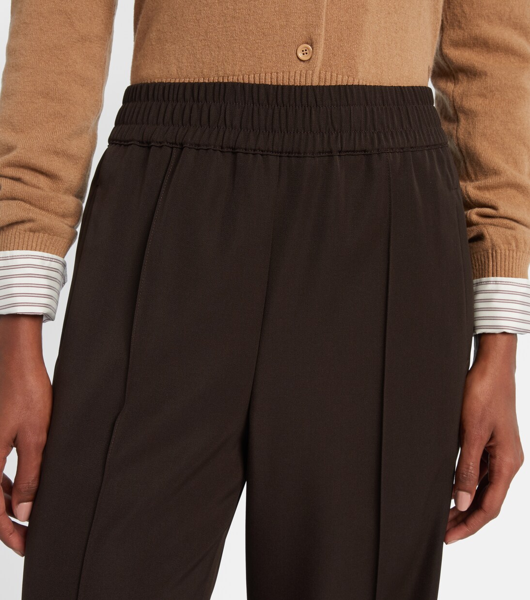 Pantaloni in lana vergine a gamba larga | Dolce&Gabbana