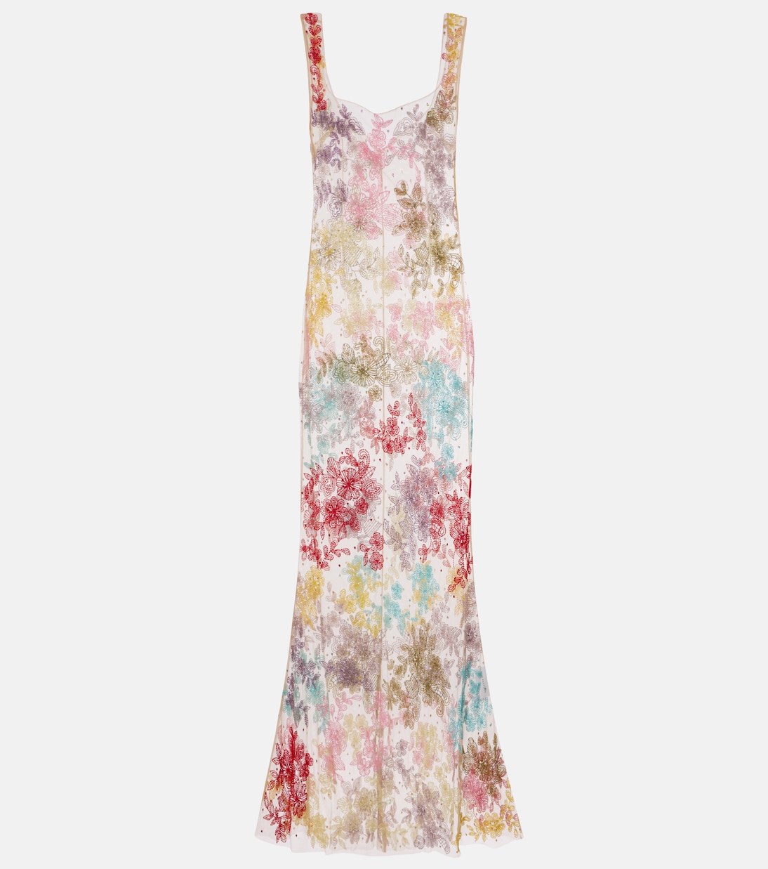 Cora embellished sheer tulle gown | Clio Peppiatt
