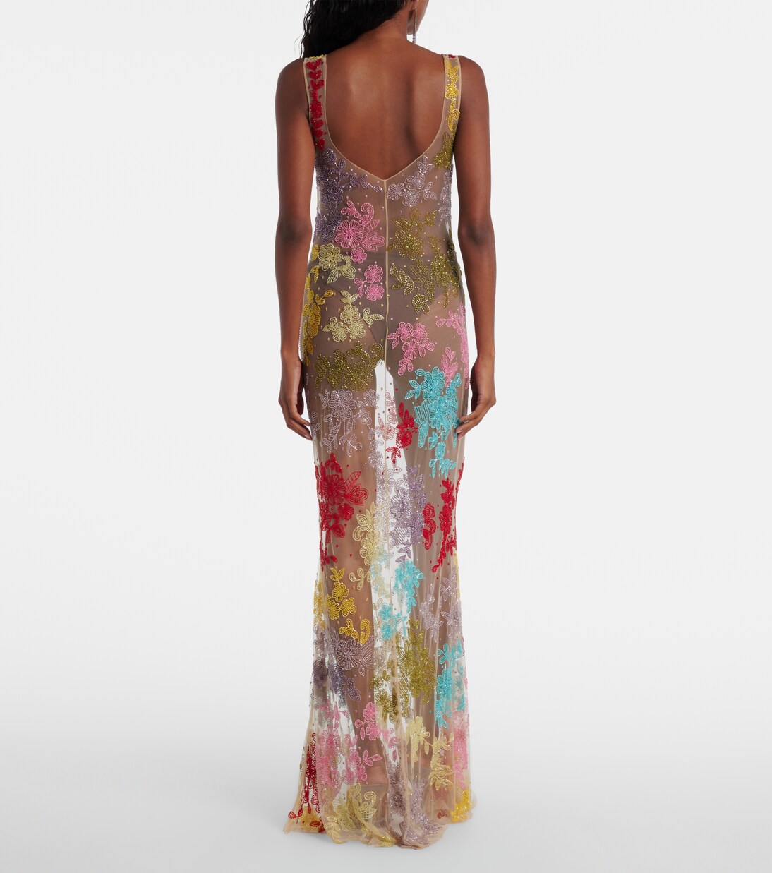 Cora embellished sheer tulle gown | Clio Peppiatt