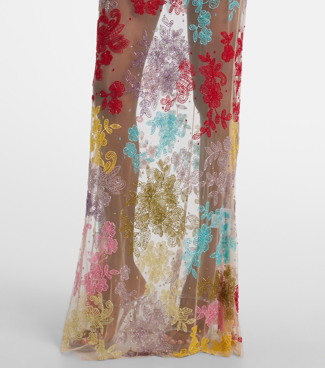 Cora embellished sheer tulle gown | Clio Peppiatt