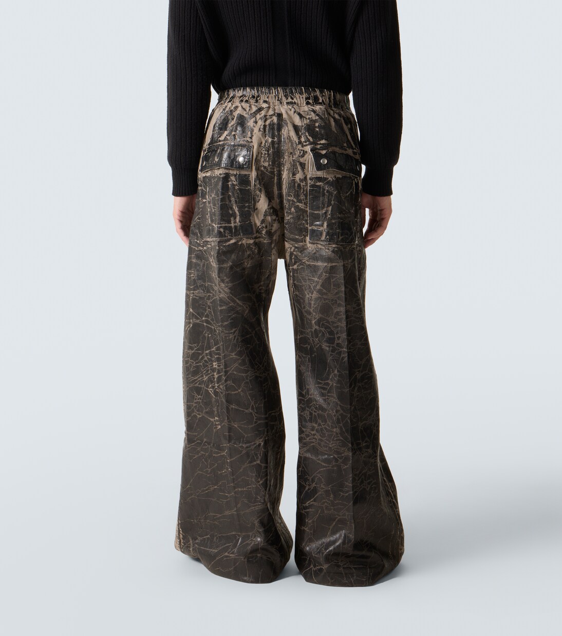 DRKSHDW coated cotton wide-leg pants | Rick Owens
