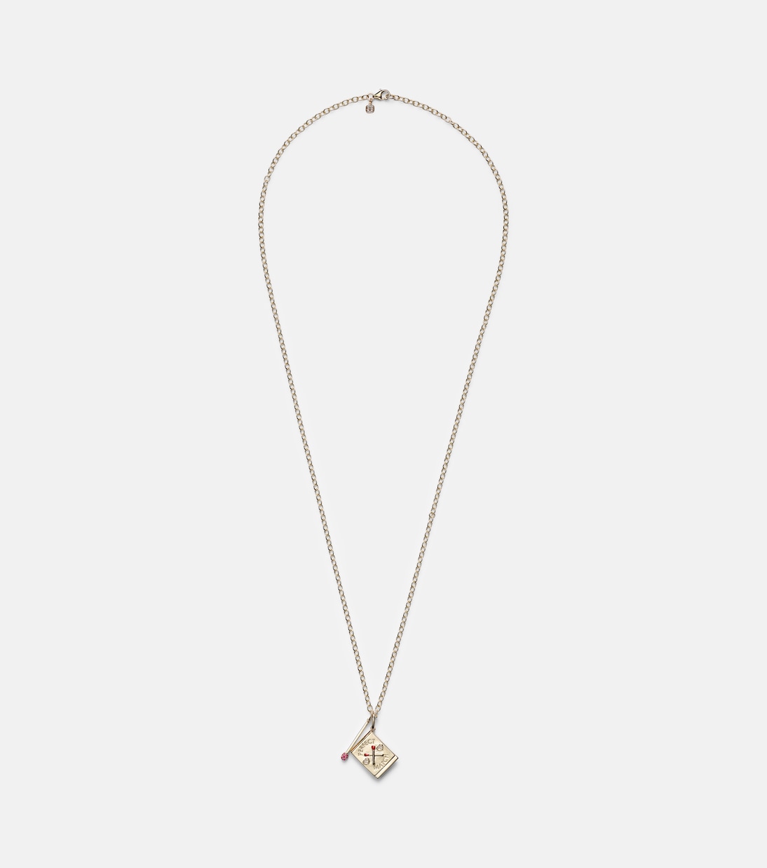 Perfect Match 14kt gold necklace with diamonds and rubies  | Sydney Evan
