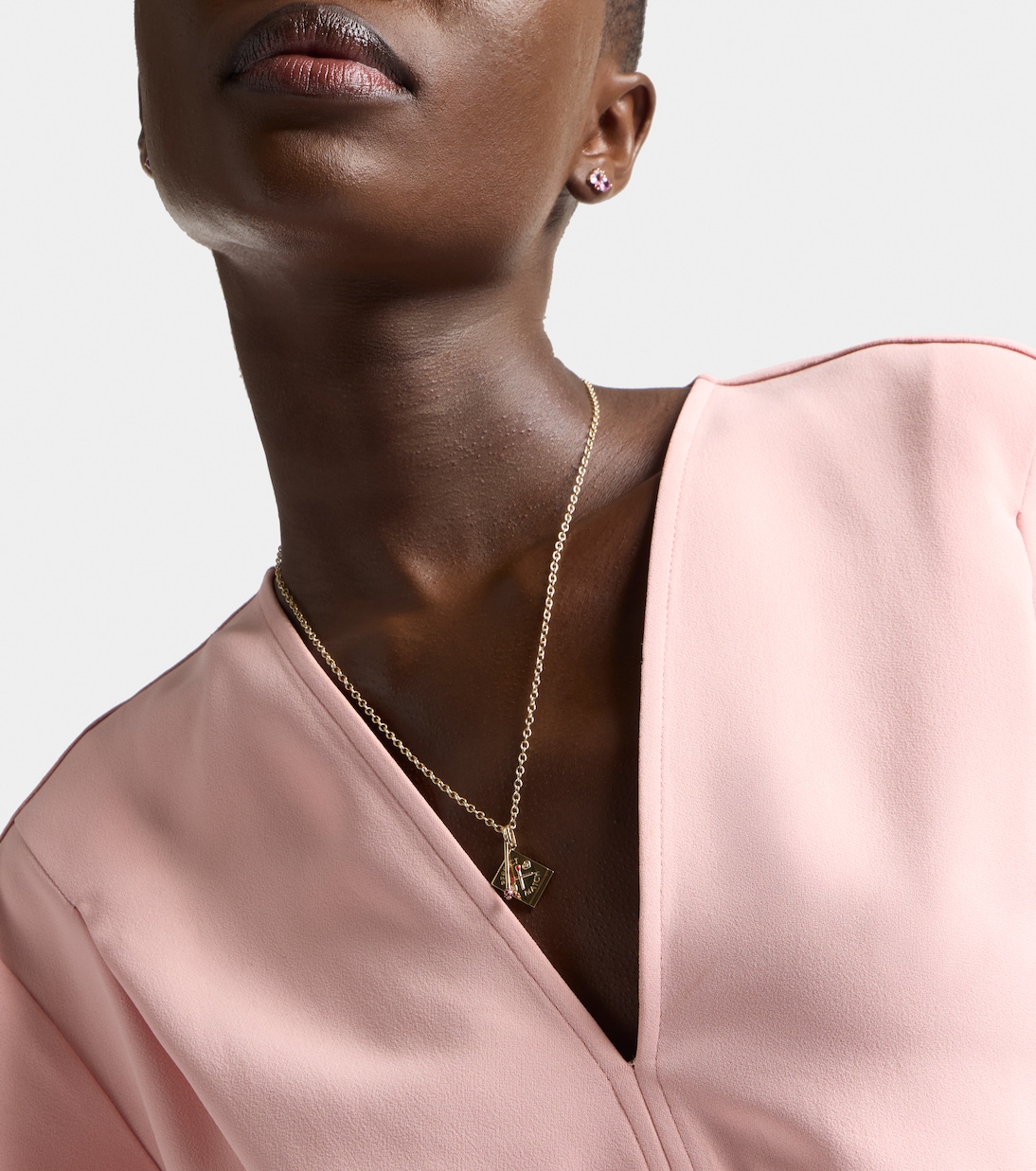 Perfect Match 14kt gold necklace with diamonds and rubies  | Sydney Evan